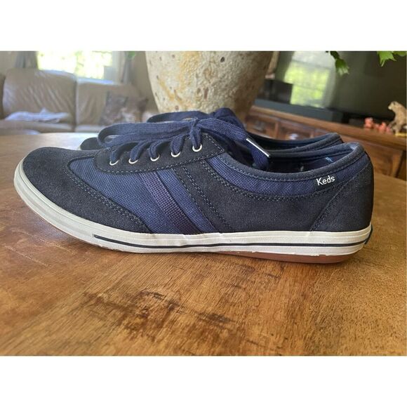 Ked's Canvas Suede Blue Sneaker Women's Size 9 - Picture 2 of 8